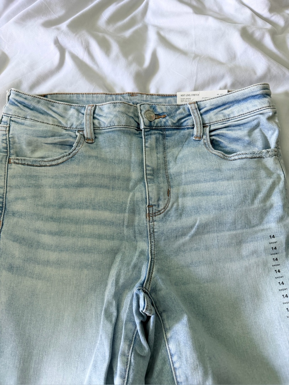 American Eagle next level stretch jegging skinny jean size 14 short